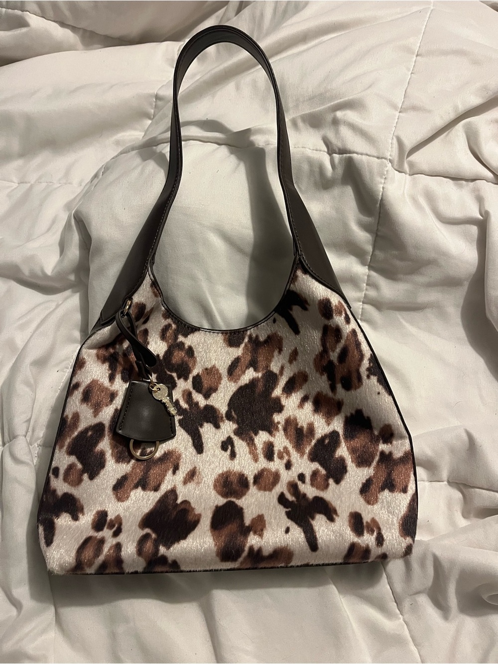 Cow print purse